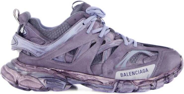 Balenciaga Blauwe Vervaagde-Effect Track Sneakers