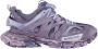 Balenciaga Blauwe Vervaagde-Effect Track Sneakers - Thumbnail 1