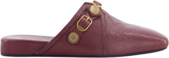 Balenciaga Bordeaux Leren Muiltjes