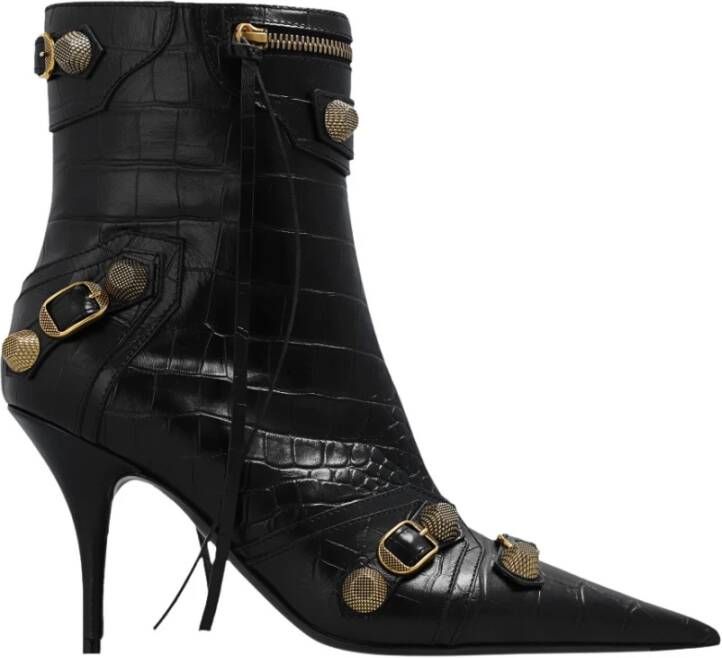Balenciaga Cagole heeled ankle boots Zwart Dames