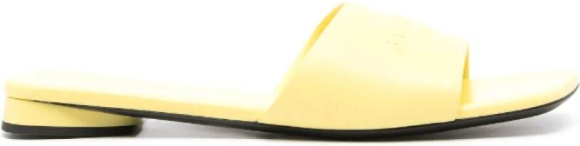 Balenciaga Citroengele Leren Slides Yellow Dames