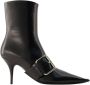 Balenciaga Elegante Slip-On Enkellaarzen Black Dames - Thumbnail 1