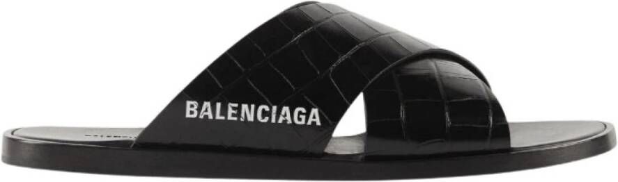 Balenciaga Flip Flops Sliders Black Heren