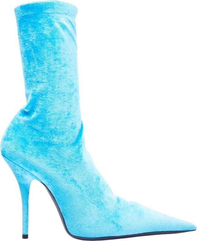 Balenciaga Fluwelen Stiletto Messenlaarzen