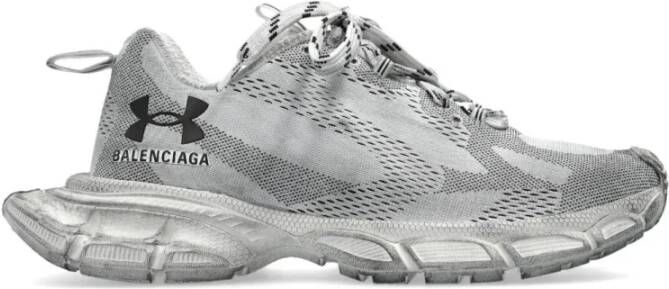 Balenciaga Gebreide Sneaker in Zwart en Wit met Logo