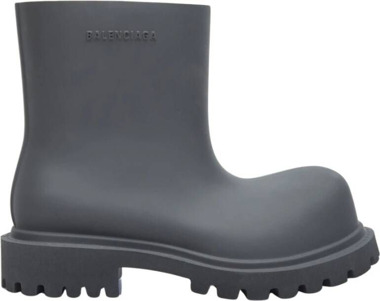 Balenciaga Korte Rubberen Regenlaarzen Black Dames