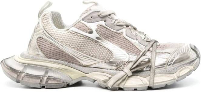 Balenciaga Gouden Sneakers met Mesh Details