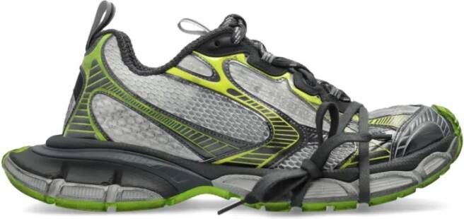 Balenciaga Grijs Zwart Groen Geel Sneakers