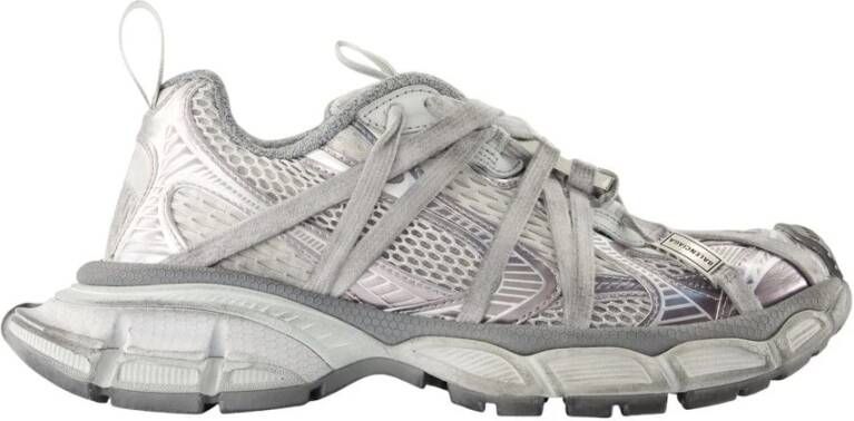 Balenciaga Grijze Mesh Sneakers met Extreme Veters