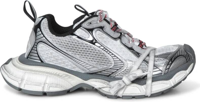 Balenciaga Grijze Sneakers met Mesh Structuur