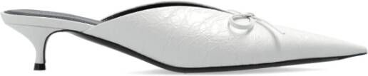Balenciaga Hak Sandalen Mes Boog White Dames