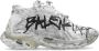 Balenciaga Graffiti Mesh Sneaker in Wit Multicolor Dames - Thumbnail 4