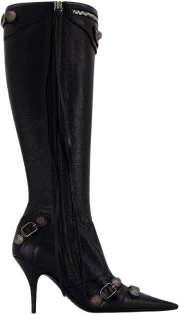 Balenciaga Noir Black Aged Nikel Lambskin Laarzen Black Dames
