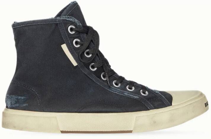 Balenciaga High Destroyed Zwart Wit Sneakers