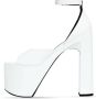 Balenciaga Witte Patent Sandaal met Verstelbare Band - Thumbnail 1
