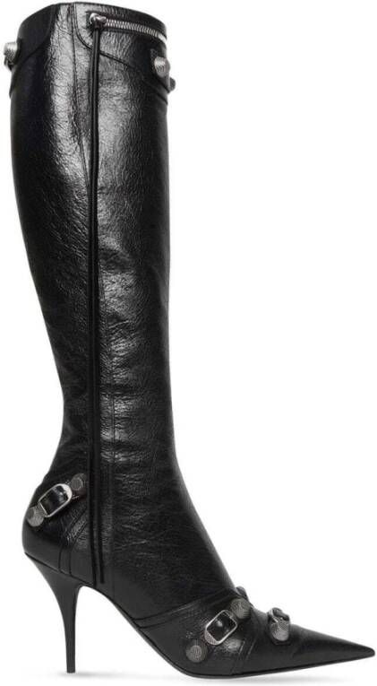 Balenciaga Cagole Stiefel 90mm Hoge Laarzen Zwart Dames