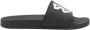 Balenciaga Iconische Logo Rubberen Slippers Black Heren - Thumbnail 1