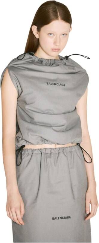 Balenciaga Katoenen Poplin Schoenenzak Top