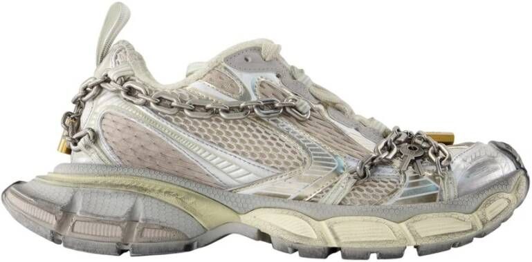 Balenciaga Ketting Sneakers Synthetisch Beige