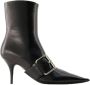 Balenciaga Leather boots Black Dames - Thumbnail 1