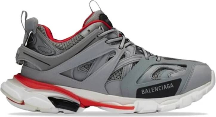 Balenciaga LED Grijze Rode Sneakers Futuristische Stijl