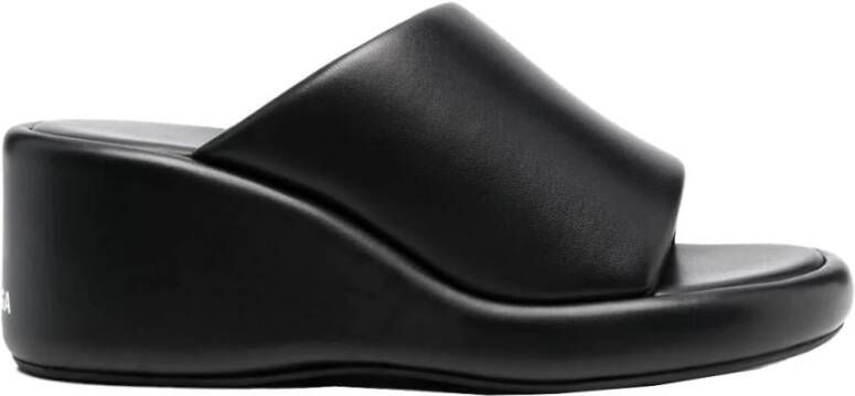 Balenciaga Logo Sliders voor zomerstijl Black Dames
