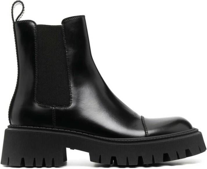 Balenciaga Men`s Tractor Boots 20mm In Black Zwart Heren