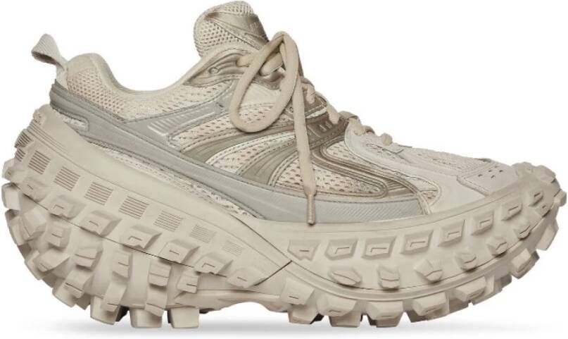 Balenciaga Mesh en Nylon Bouncer Sneaker Beige Dames