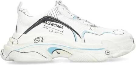 Balenciaga Mesh Sneakers met Sketch Print