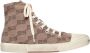 Balenciaga Monogram High Top Sneakers Grijs Bruin - Thumbnail 1