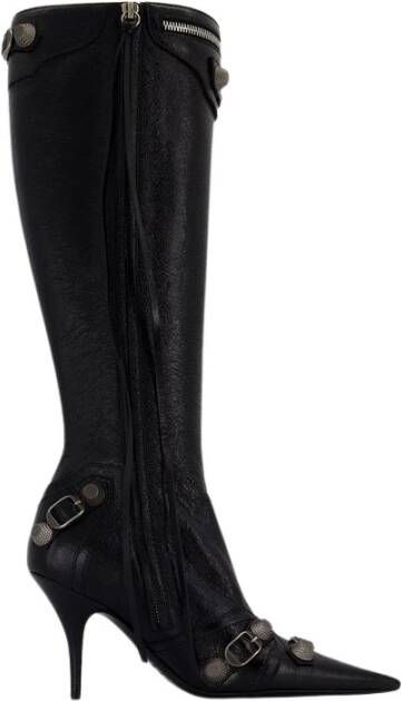 Balenciaga Noir Black Aged Nikel Lambskin Laarzen Black Dames