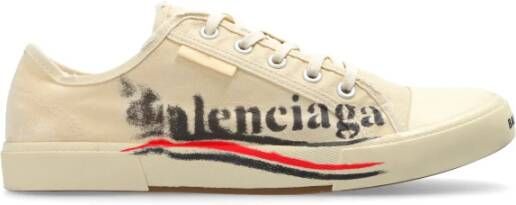 Balenciaga Paris Lage sneakers Beige Heren