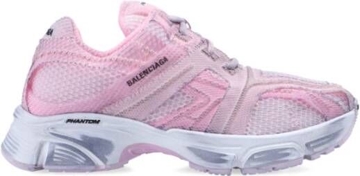 Balenciaga Phantom Mesh Sneakers Roze Dames