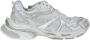 Balenciaga Platform Sole Woven Panel Lace-Up Sneakers - Thumbnail 1