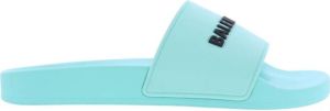 Balenciaga Pool Slide Rubber Bal Groen Dames