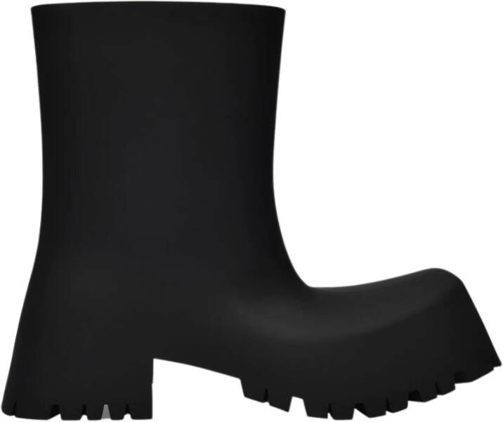 Balenciaga Trooper Boots in Black Rubber Zwart Dames - Foto 1