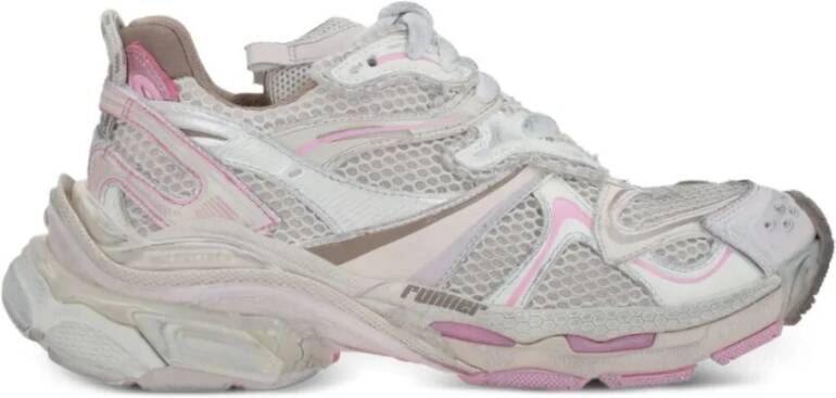 Balenciaga Roze Mesh Runner 2.0 Sneakers