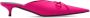 Balenciaga Roze Strik Detail Kitten Heel Sandalen - Thumbnail 1