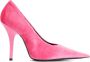 Balenciaga Roze Velvet Pomp Mes Ontwerp Pink Dames - Thumbnail 1