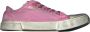 Balenciaga Roze Vernietigde Lage Sneakers voor Vrouwen Roze Dames - Thumbnail 1