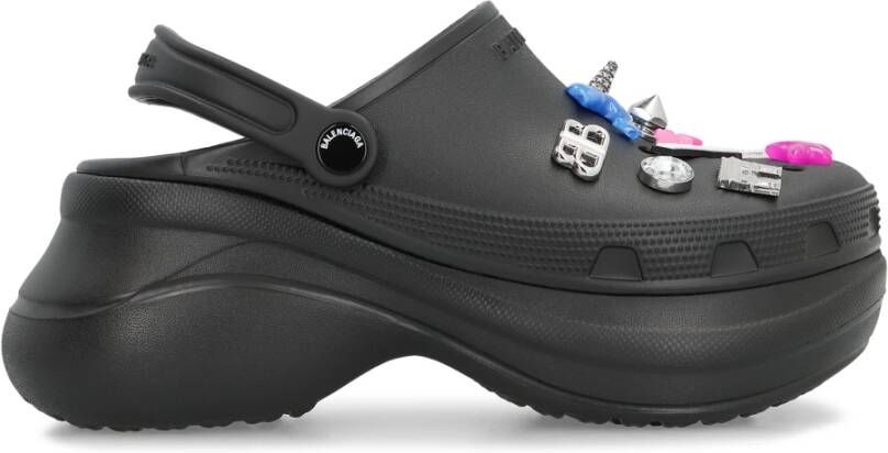 Balenciaga Rubberen klompen met Jibbitz-charms