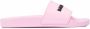 Balenciaga Lichtroze Slides met Logo Applicatie Roze Dames - Thumbnail 3