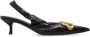 Balenciaga Stijlvolle Leren Slingback Kitten Heel Pumps Black Dames - Thumbnail 5