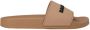 Balenciaga Beige Pool Slide Sandalen met Luxe Logo Detail Beige - Thumbnail 1