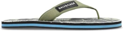 Balenciaga Slippers met logo