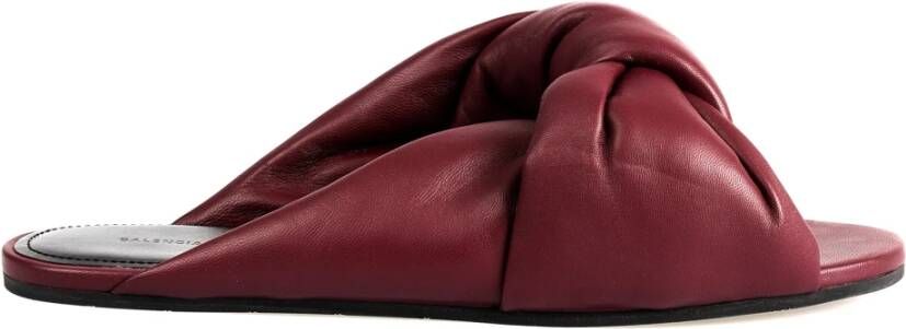 Balenciaga Leren Sandaal Purple Dames Schoenen