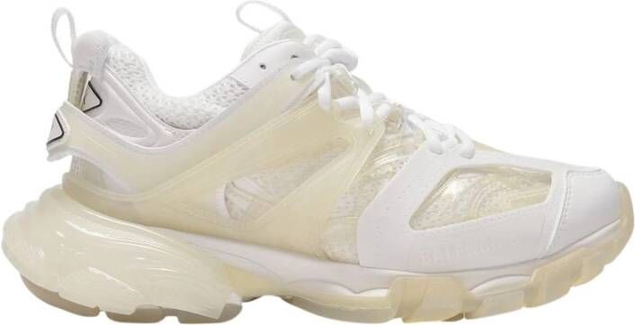 Balenciaga Iconische Clear Sole Sneakers in Wit Crème White Dames