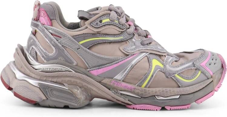 Balenciaga Sneakers met letterlogo en nylon leer