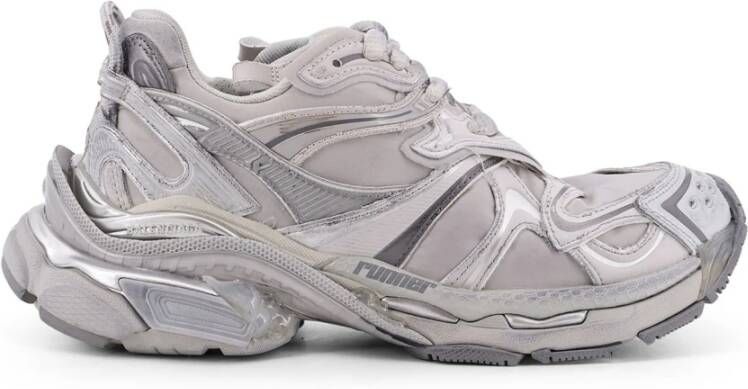 Balenciaga Sneakers met letterlogo en nylon leer
