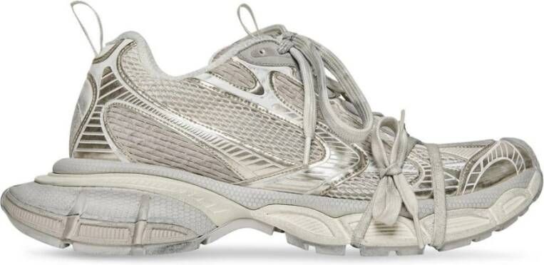 Balenciaga Sneakers met mesh-paneel en metallic-details